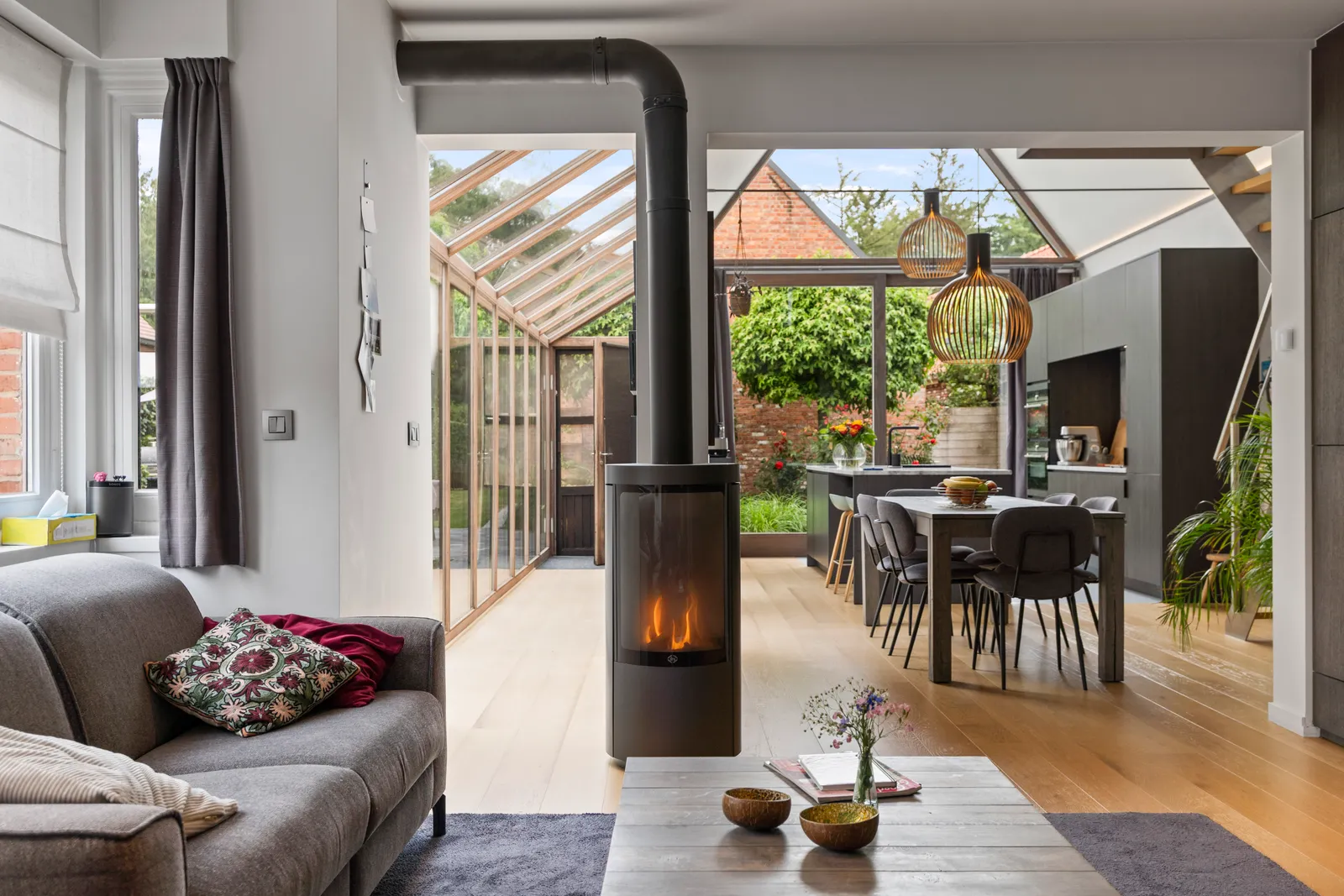Leefruimte met veranda